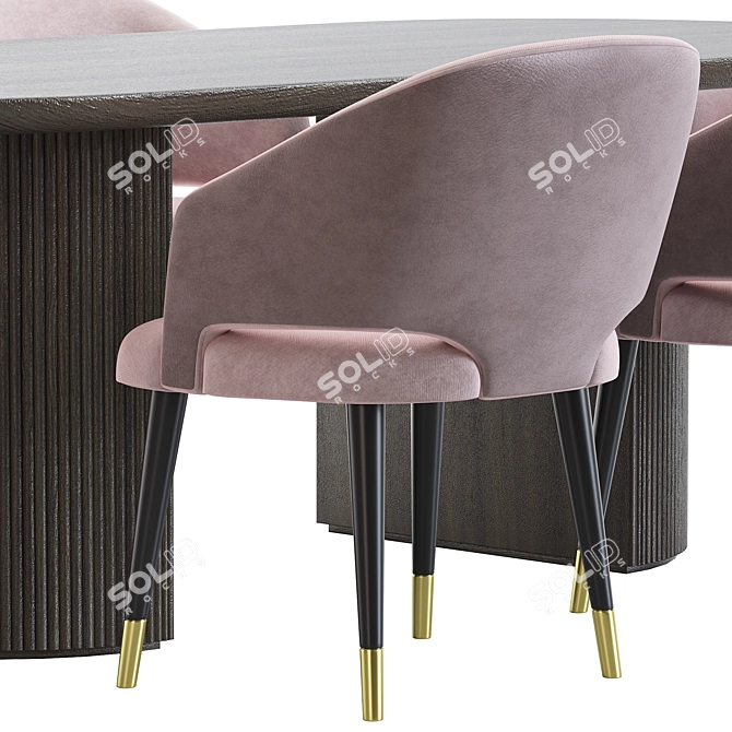 Modern Moon Table Konyshev Design 3D model image 2