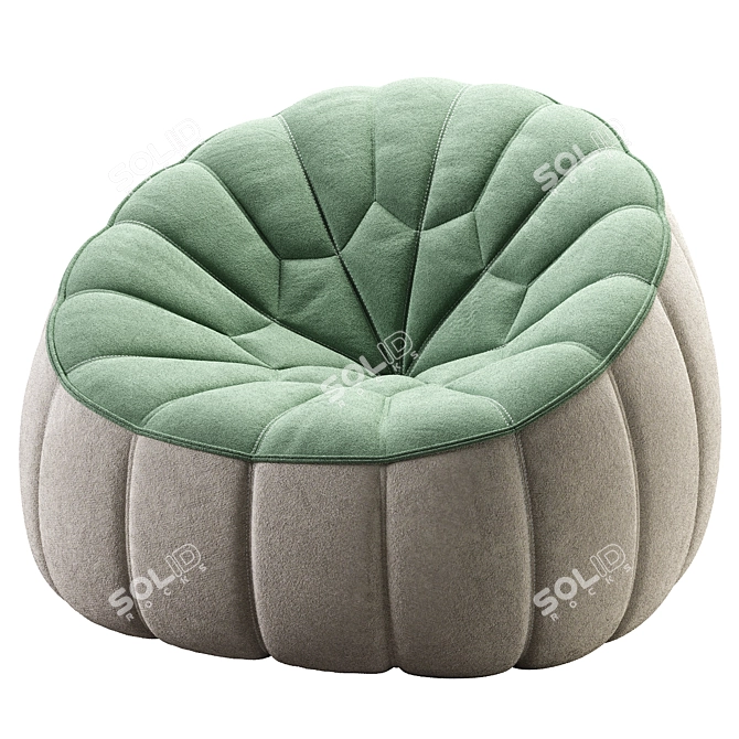 Complete Element Ottoman Armchair 3D model image 1