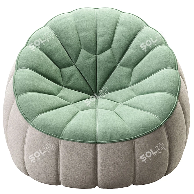 Complete Element Ottoman Armchair 3D model image 2