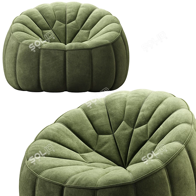 Complete Element Ottoman Armchair 3D model image 4