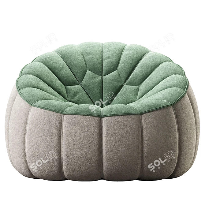 Complete Element Ottoman Armchair 3D model image 5