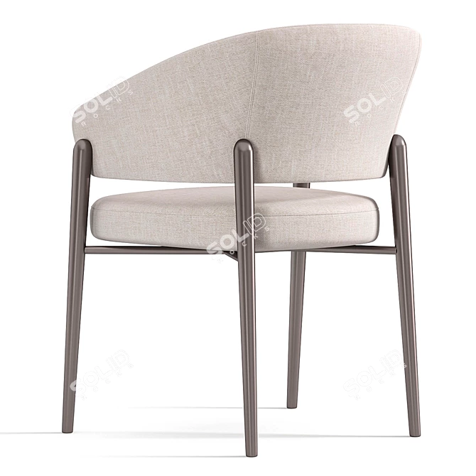 Modern Linda Chair, Sleek Design 3D model image 3