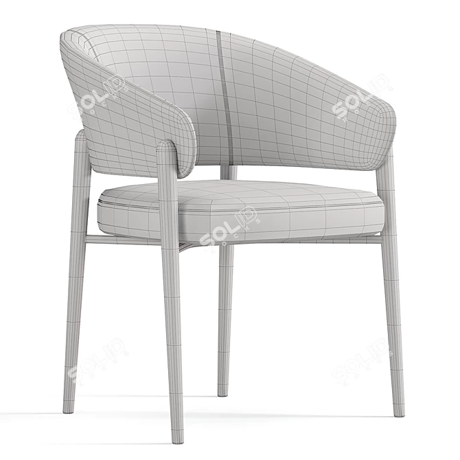 Modern Linda Chair, Sleek Design 3D model image 4