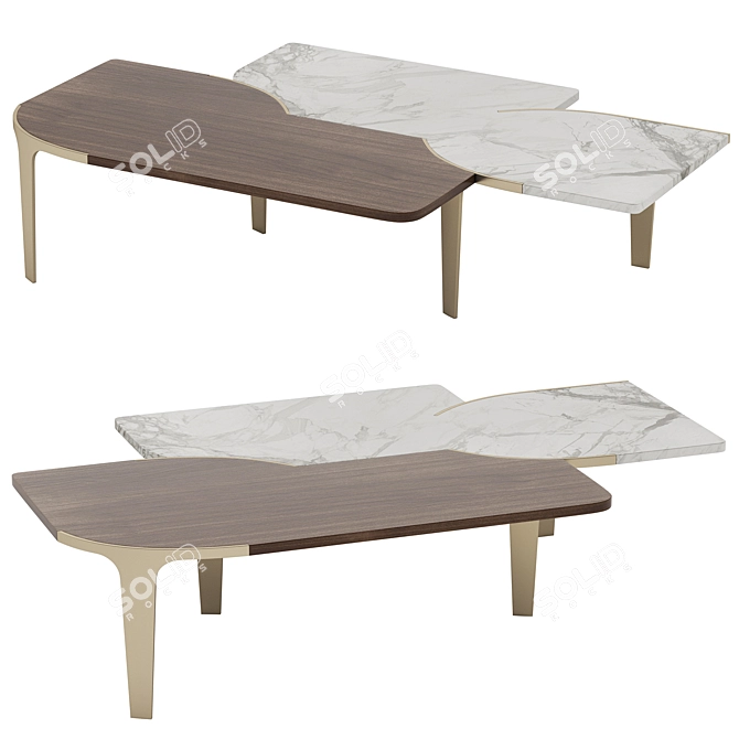 Luxury Soul Coffee Side Tables 3D model image 2