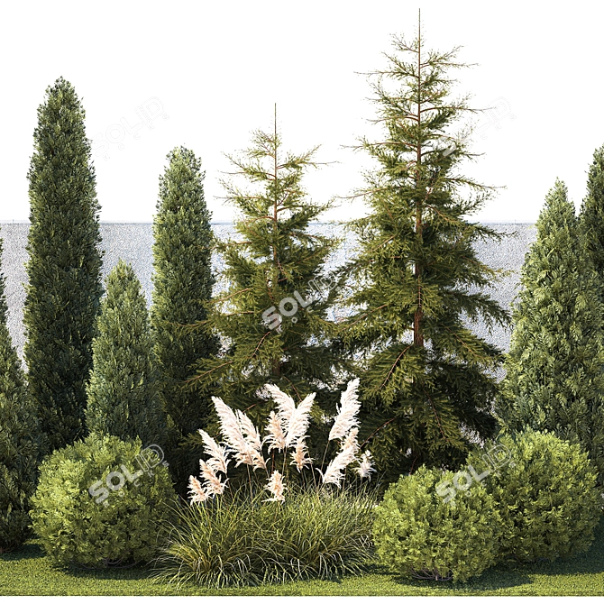 Landscape Design Plant Collection 3D model image 3