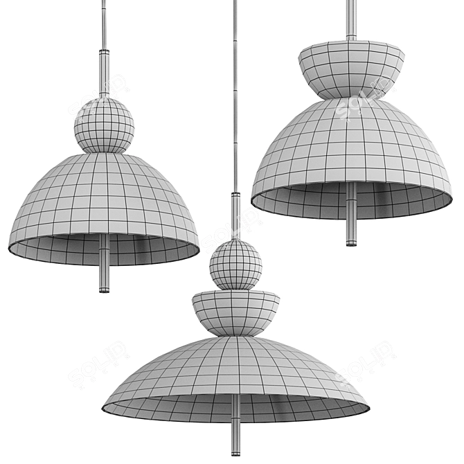 Bangkok Maytoni Pendant Light 3D model image 2