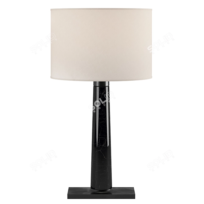 Athena Marble Bronze Table Lamp 3D model image 2