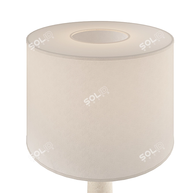 Athena Marble Bronze Table Lamp 3D model image 4