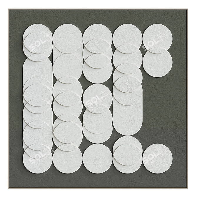 Textured Modern Art Set #79 3D model image 4