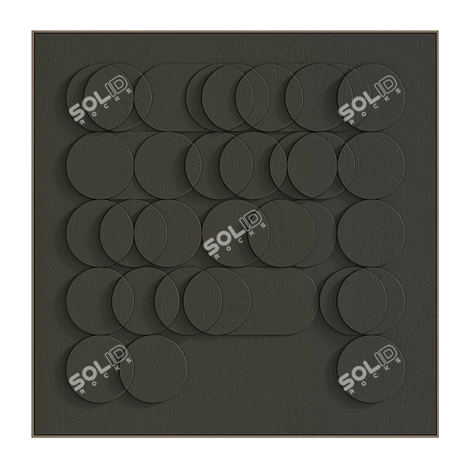 Textured Modern Art Set #79 3D model image 5