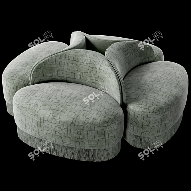 Vintage-inspired Day Armchair 3D model image 5