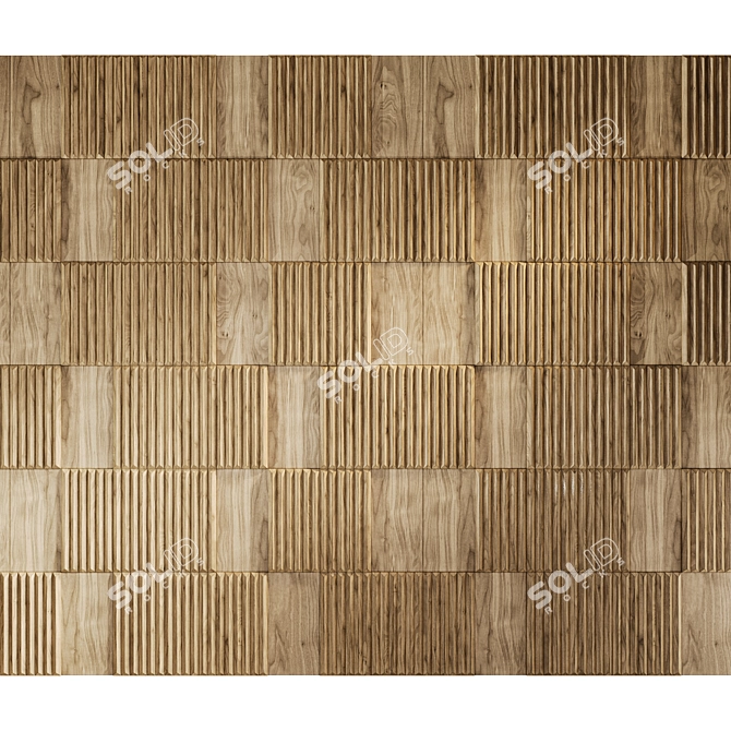 Smooth Mineral Panel: Textures Included 3D model image 1