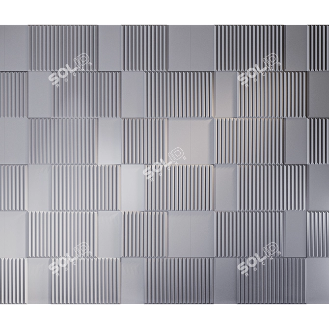 Smooth Mineral Panel: Textures Included 3D model image 2