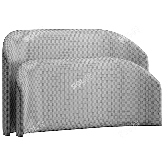  Versatile Headboard: 2 Sizes, 2 Colors 3D model image 5