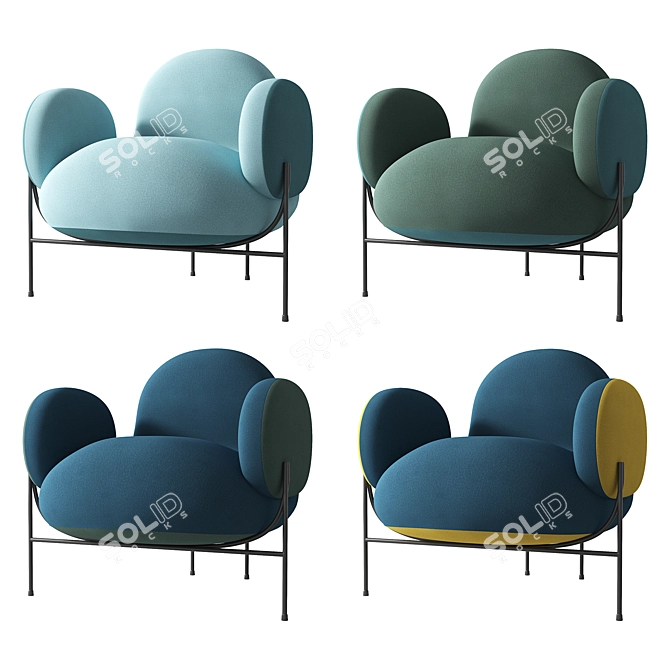 KANO Dolphin Lounge Chair 3D model image 2