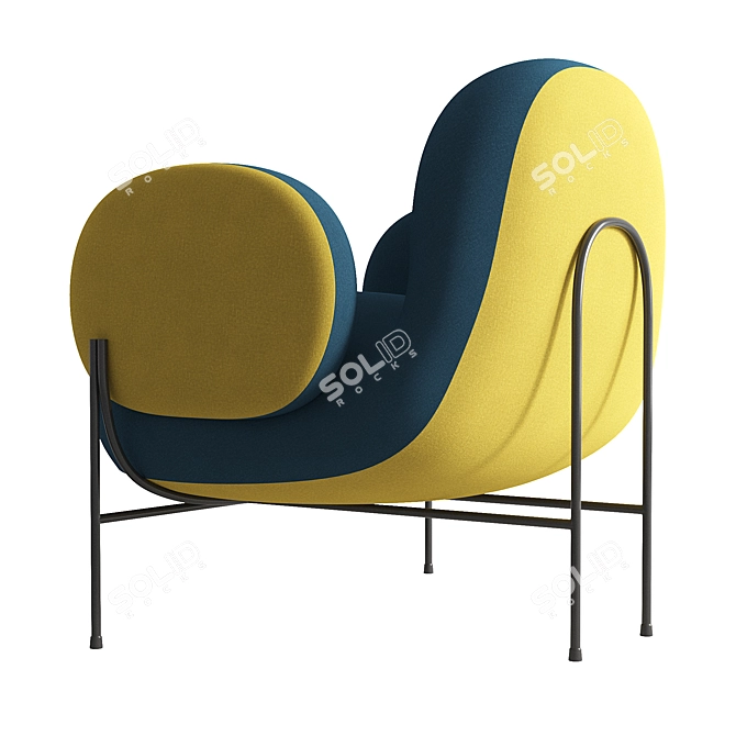 KANO Dolphin Lounge Chair 3D model image 5