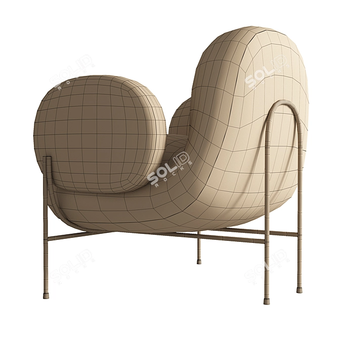 KANO Dolphin Lounge Chair 3D model image 7