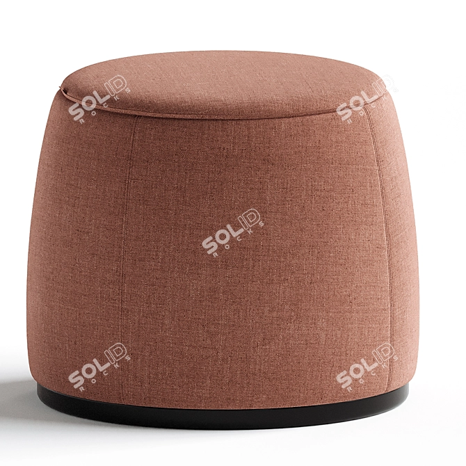 Elegant Domkapa Avery Pouf Trio 3D model image 3