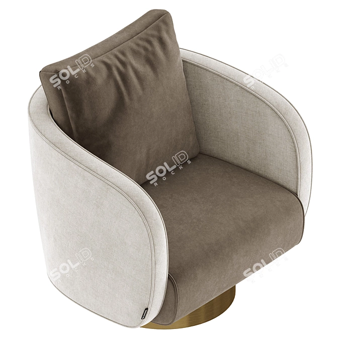 Elegant Her Armchair 2015 Model 3D model image 6