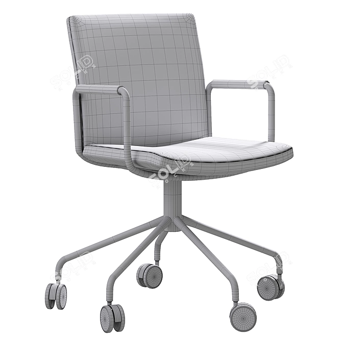 Sleek 2015 Modern Office Chair 3D model image 4