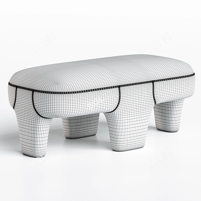 Modern Litho Bench Design 3D model image 3