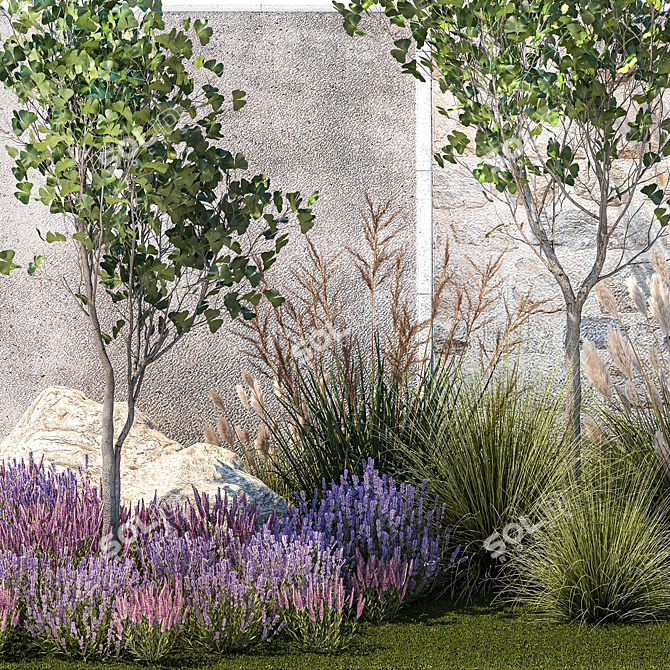 Lavender Mountain Bliss Set 3D model image 4