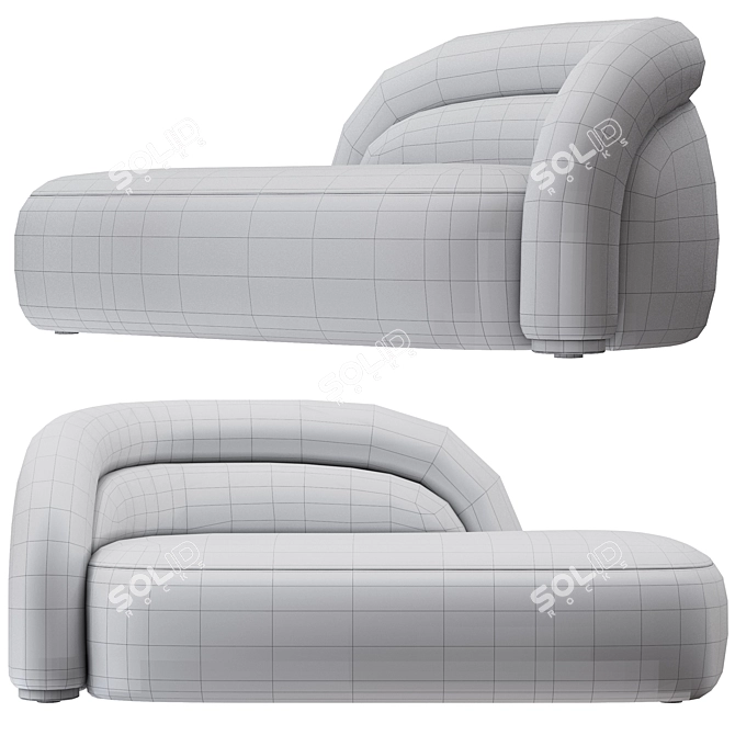 Modern Elegance: Loing Sofa 3D model image 2
