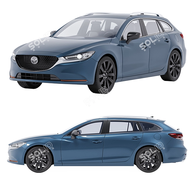 Mazda 6 SP Wagon Asset 3D model image 2