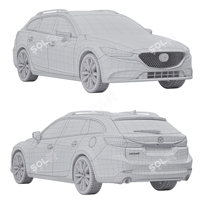 Mazda 6 SP Wagon Asset 3D model image 3