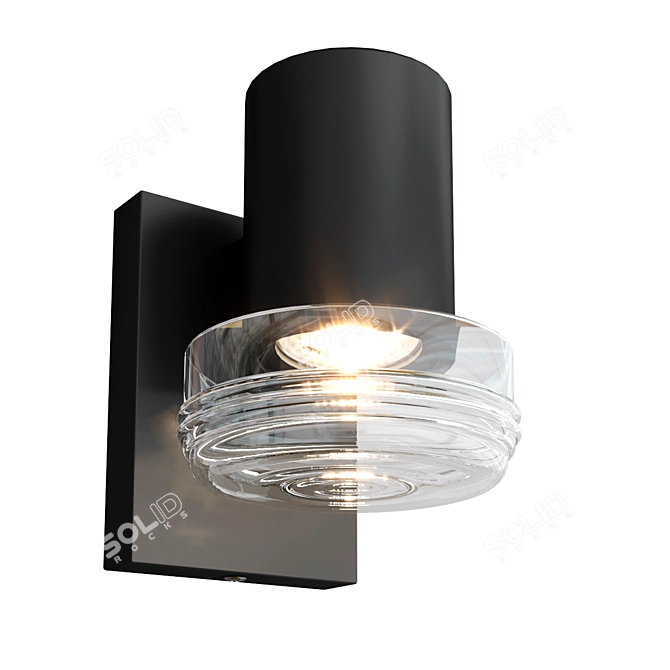 Rogue Valley Small Outdoor Sconce 3D model image 1