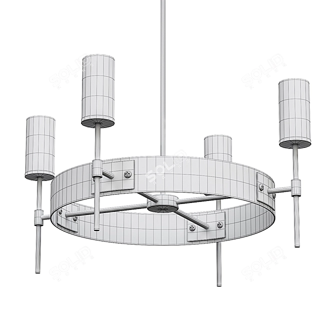 Ginza Pendant Chandelier by ImperiumLoft 3D model image 2