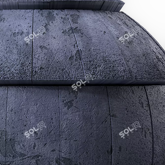  Dirty Concrete Seamless Roofing Materials 3D model image 2