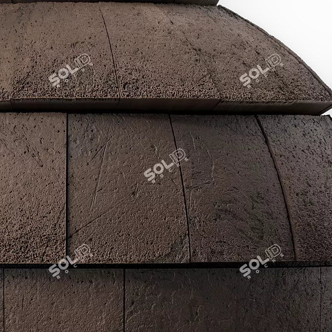  Dirty Concrete Seamless Roofing Materials 3D model image 6