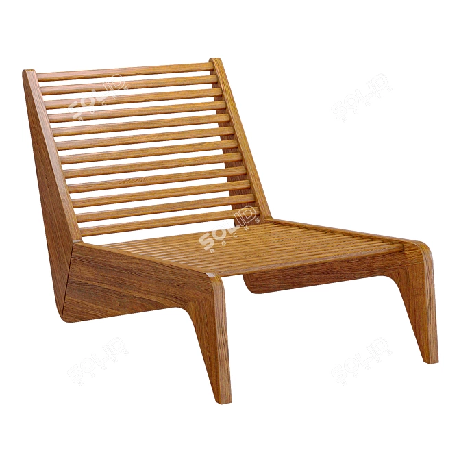 Atra Form Ala Garden Bench 3D model image 1