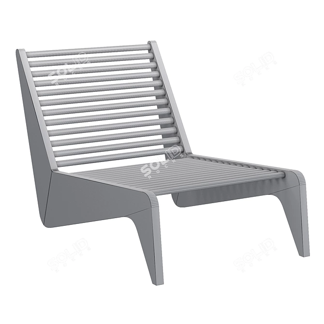 Atra Form Ala Garden Bench 3D model image 3