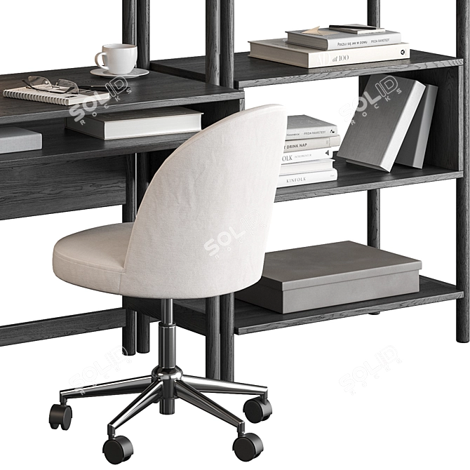 Jordi Wall Desk Set Scandinavia 3D model image 6