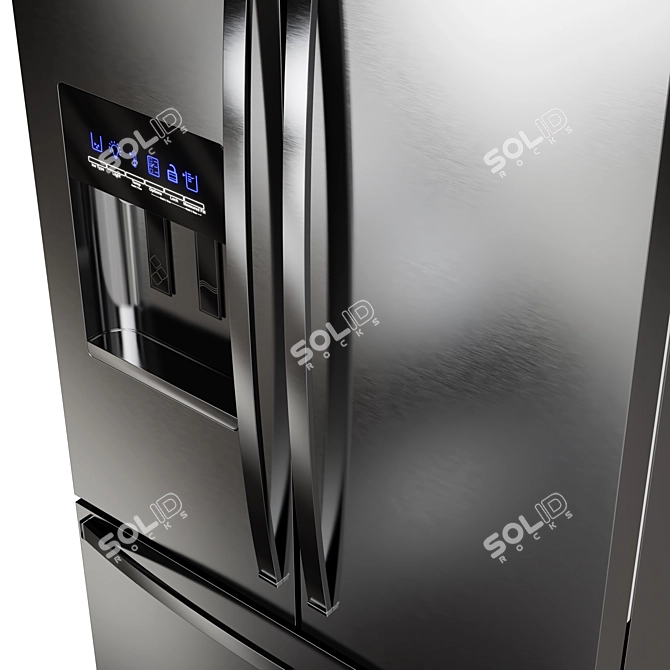 Whirlpool Refrigerator 3D Model Set 3D model image 6