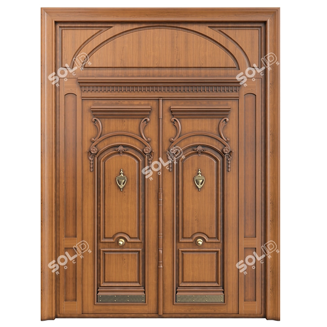 Elegant Classic 3D Max Door 3D model image 1