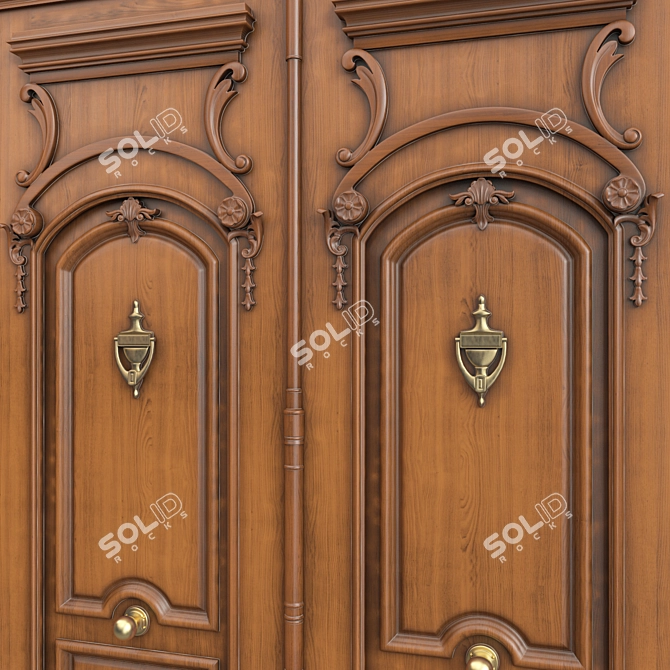 Elegant Classic 3D Max Door 3D model image 2