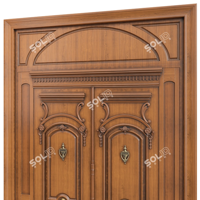 Elegant Classic 3D Max Door 3D model image 3