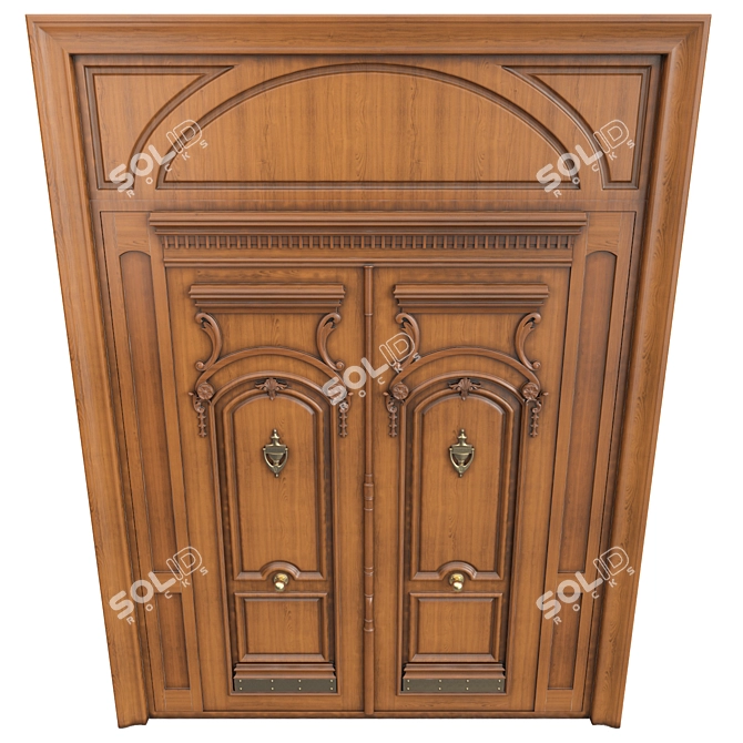 Elegant Classic 3D Max Door 3D model image 5