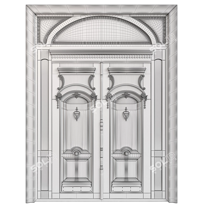 Elegant Classic 3D Max Door 3D model image 6