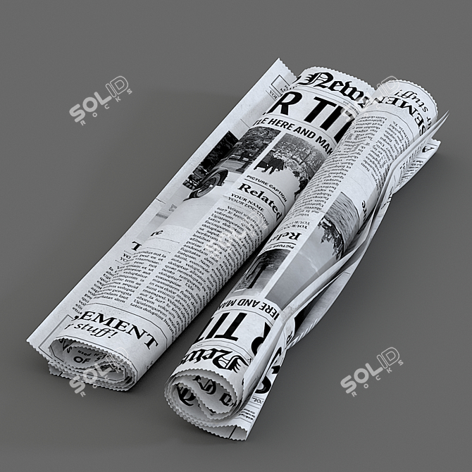  Assorted Newspaper Collection 3D model image 3