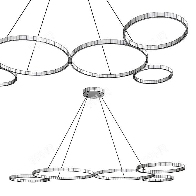 Voxlamp LED Pendant Light Solution 3D model image 3