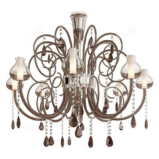 Elegant Patrizia Volpato Intrecci Chandelier 3D model image 4