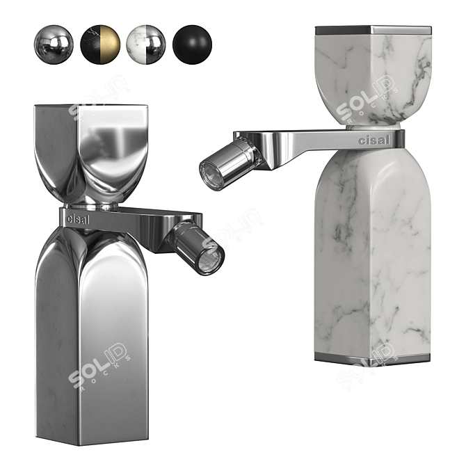 Cisal HI-RISE Bidet Mixer 3D model image 1