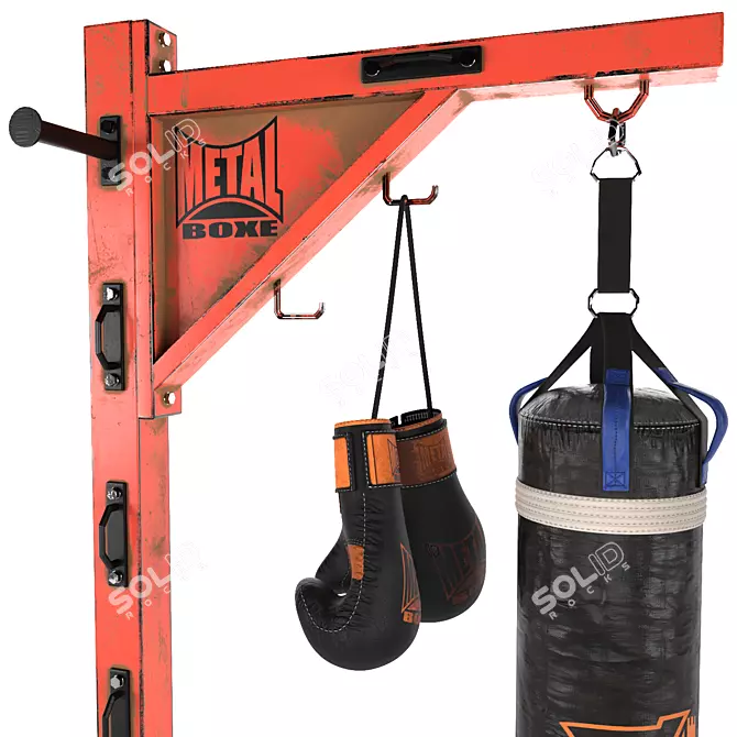 Steel Boxe Gym Gear 3D model image 2