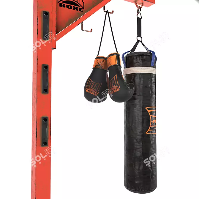 Steel Boxe Gym Gear 3D model image 3