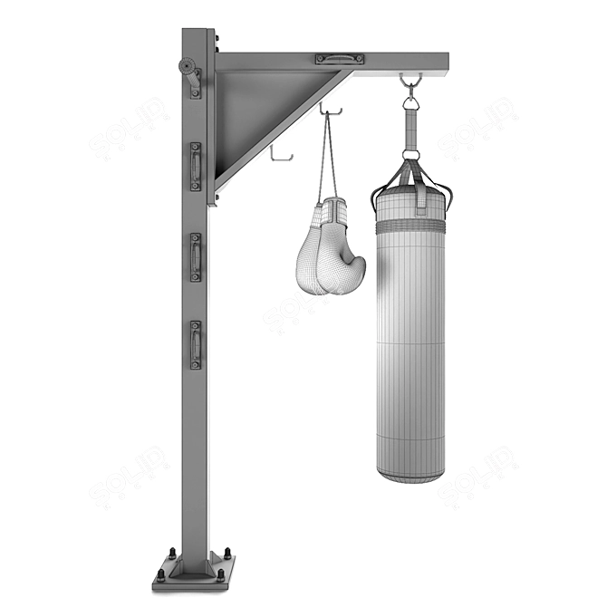 Steel Boxe Gym Gear 3D model image 6