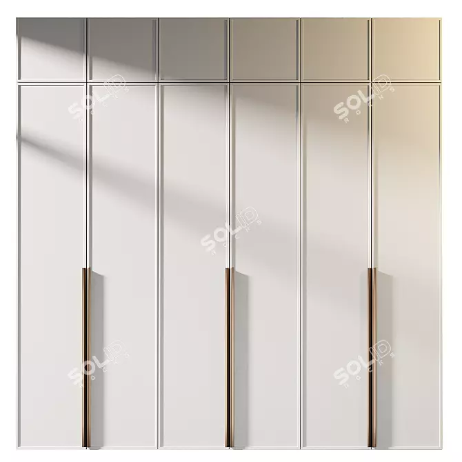 Modern Model Wardrobe 018 Kit 3D model image 1